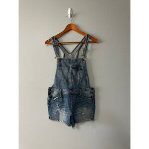 Womens Size M Mossimo Denim Shorts Overalls